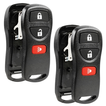 2 Key Fob Keyless Entry Remote Shell Case & Pad fits Nissan & Infiniti KBRASTU15 